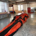 Balloon on the factory floor